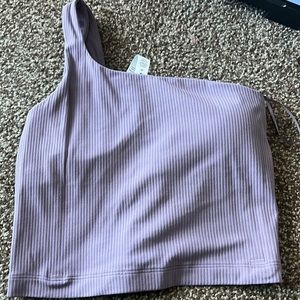 lululemon athletica Purple One-Shoulder Top